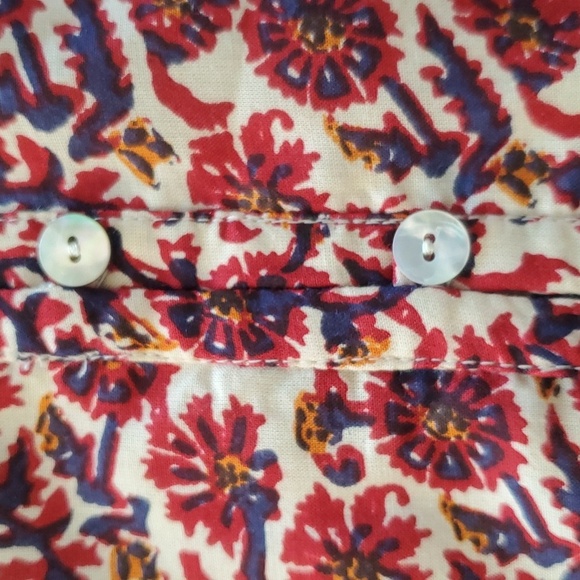 Lucky Brand, Floral Print With Drawstring Waist Dress, Size L, - Picture 3 of 11